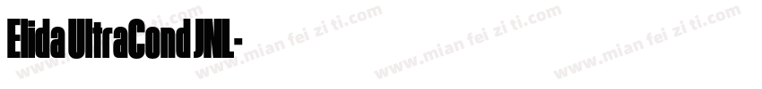Elida UltraCond JNL字体转换
